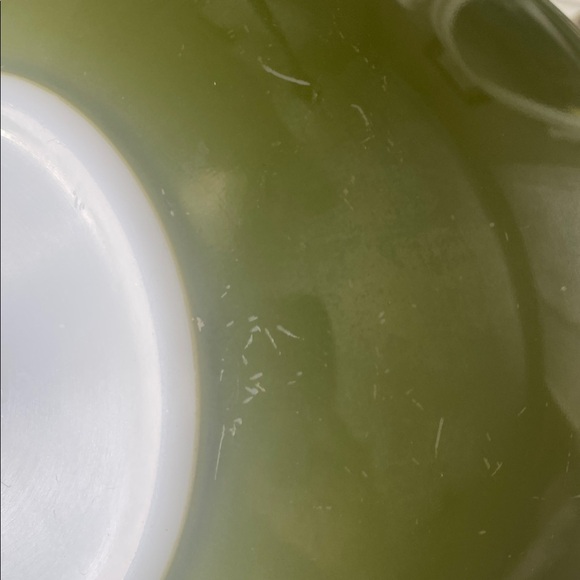 Vintage, Pyrex Nesting Mixing Bowl, Avocado Green, 404, 4 Quart - Picture 7 of 9